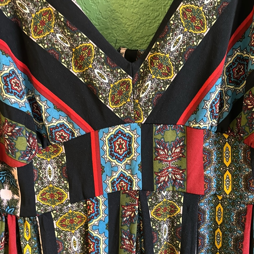 Paisley sundress with fitted bodice. Soft & super comfortable.
